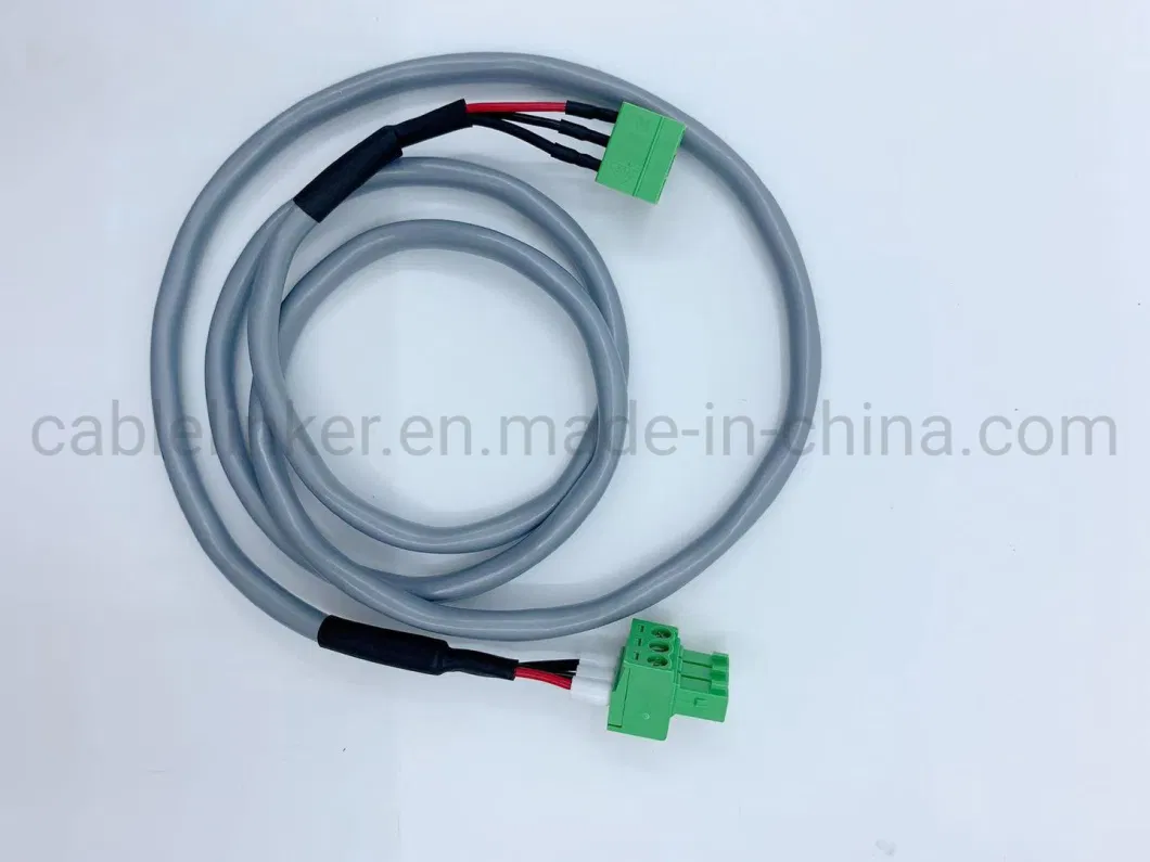 Industrial Electronic Power Cable Assembly Terminal Block Wire Harness