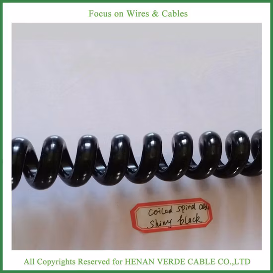 PVC TPU Coiled Wire Sensor Auto Instrument Cable Spiral Coiled Cable